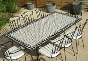 Table mosaïque rectangle